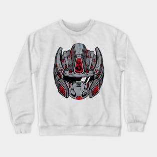 Red Mecha Head Crewneck Sweatshirt